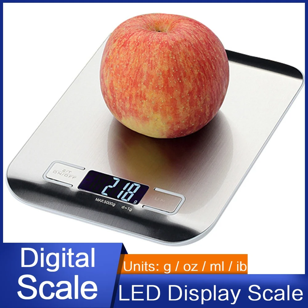 

Точные кухонные весы из нержавеющей стали, 1 г/0,1 унции