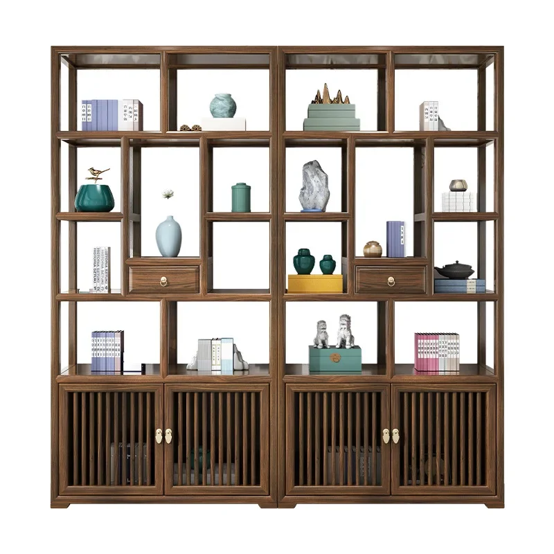 НОВЫЕ антикварные полки в китайском стиле из массива дерева старинном павильон