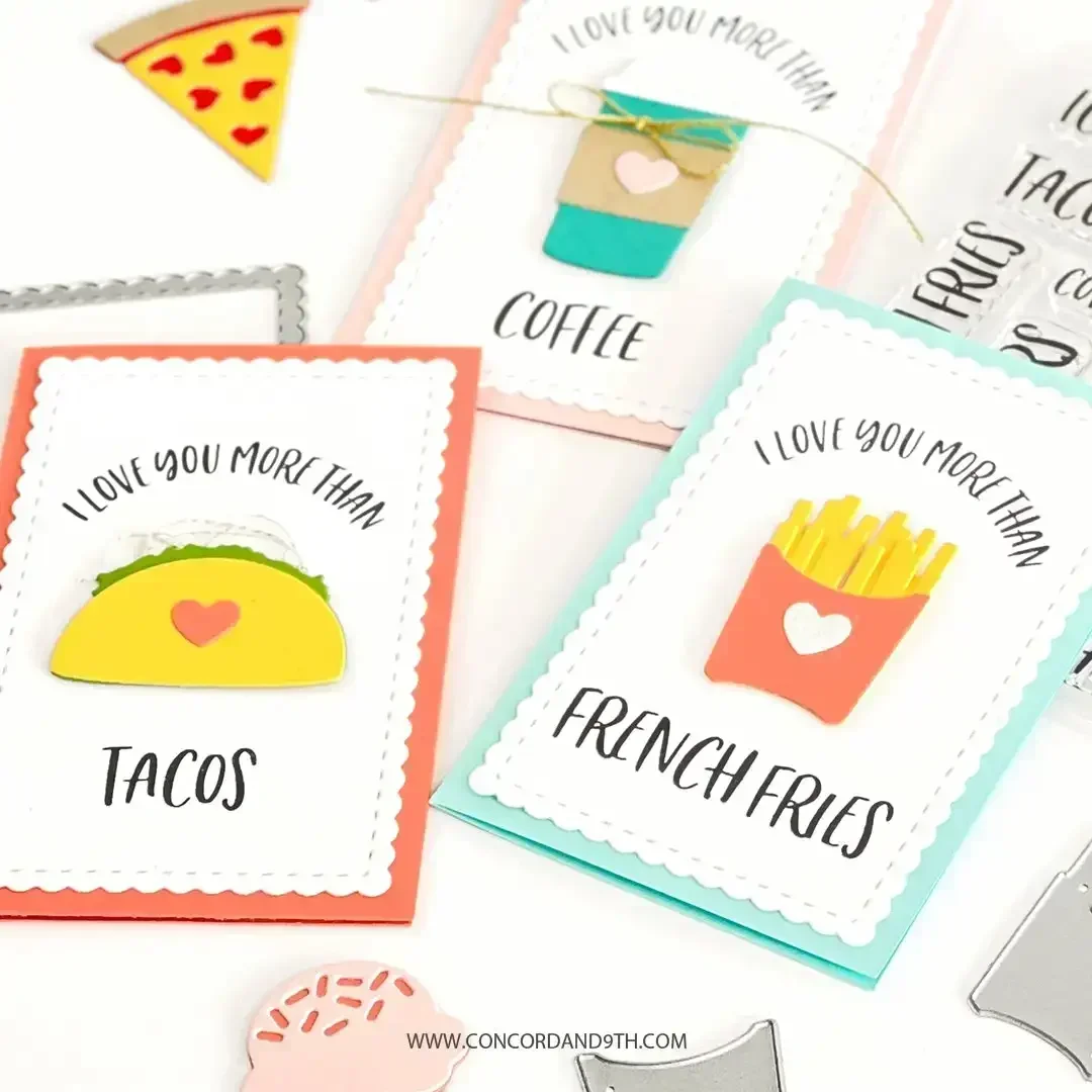 Металлические штампы для скрапбукинга VALENTINE'S DAY