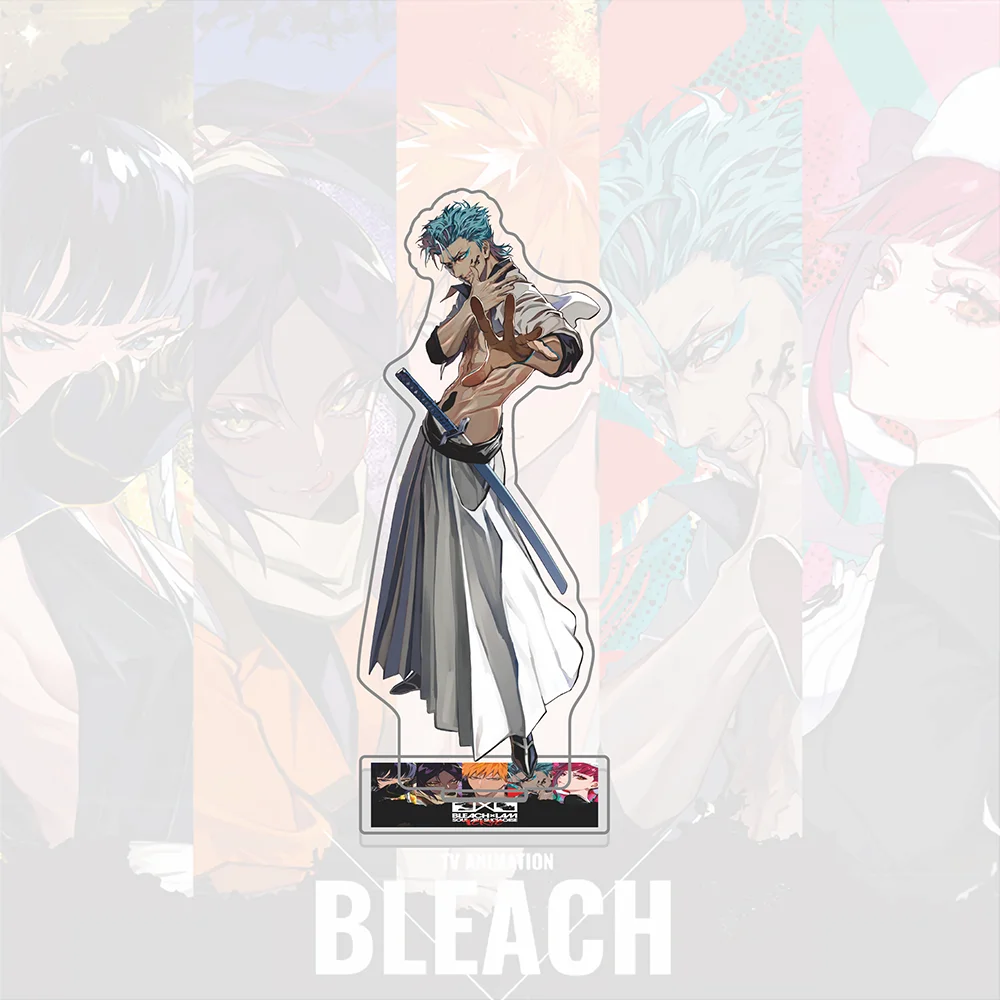 Фото Акриловая фигурка и брелок BLEACH x LAM, фигурки Ичиго, Гримджоу, Рирукки, Суй-Фэн, настольный декор Soul Art Showcase, аниме-фигурка №3