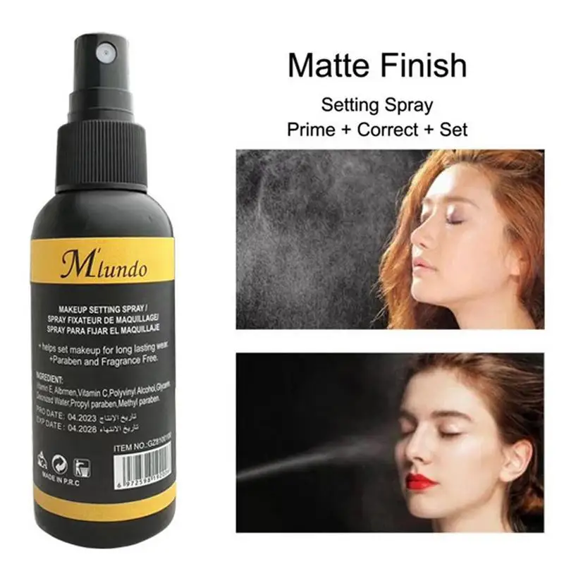 

Makeup Setting Spray 60ml Long Lasting Moisturizing Oil Control Water Lotion Waterproof Fast Quick Fixer For Matte Finish Skin