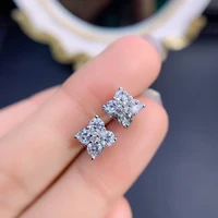 real 3mm carat d color moissanite stud earrings for women top quality 100 925 sterling silver sparkling wedding jewelry gift