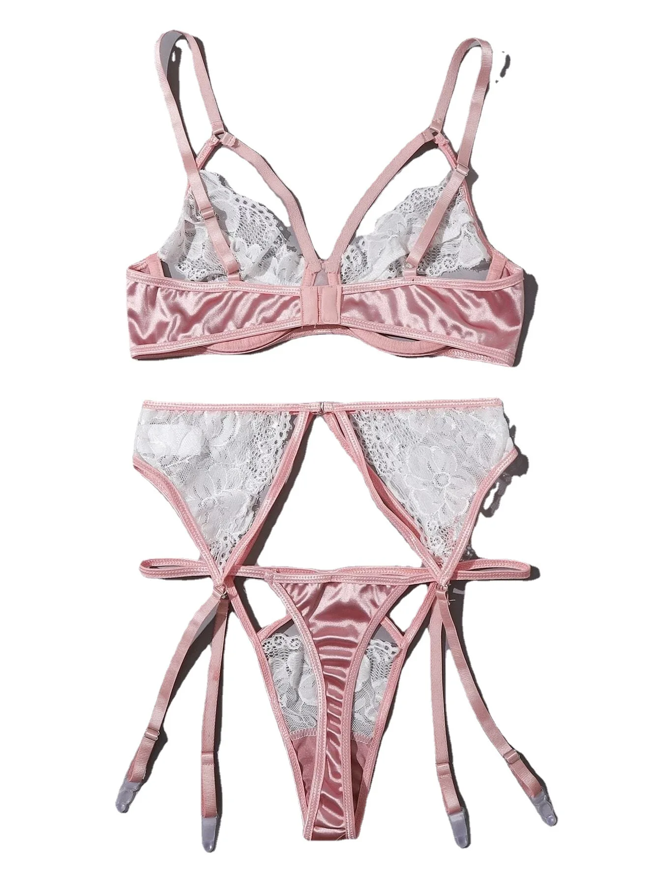 

Соблазнительное кружевное белье на бретельках, комплект ночной рубашки, нижнее белье, комплекты белья для женщин