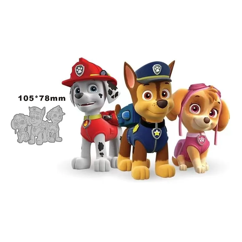 

Металлические штампы для вырезания собак, трафареты для рукоделия, скрапбукинг, фотобумага, карта, тиснение, новый вырезанный штамп