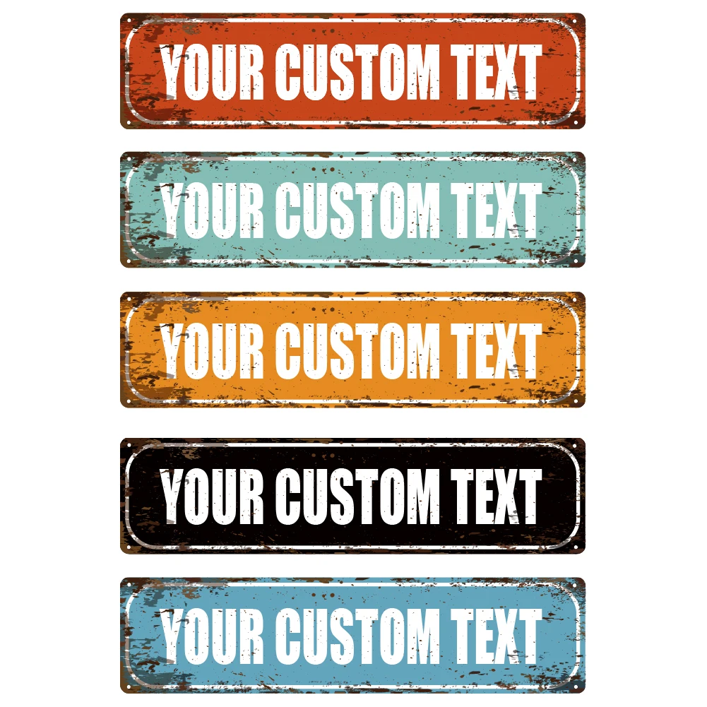 1 шт. красивые желтые синие черные персонализированные железные настенные знаки