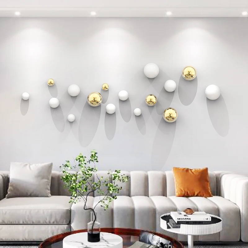 Шарик из искусственной нержавеющей стали в стиле арт-деко для гостиной