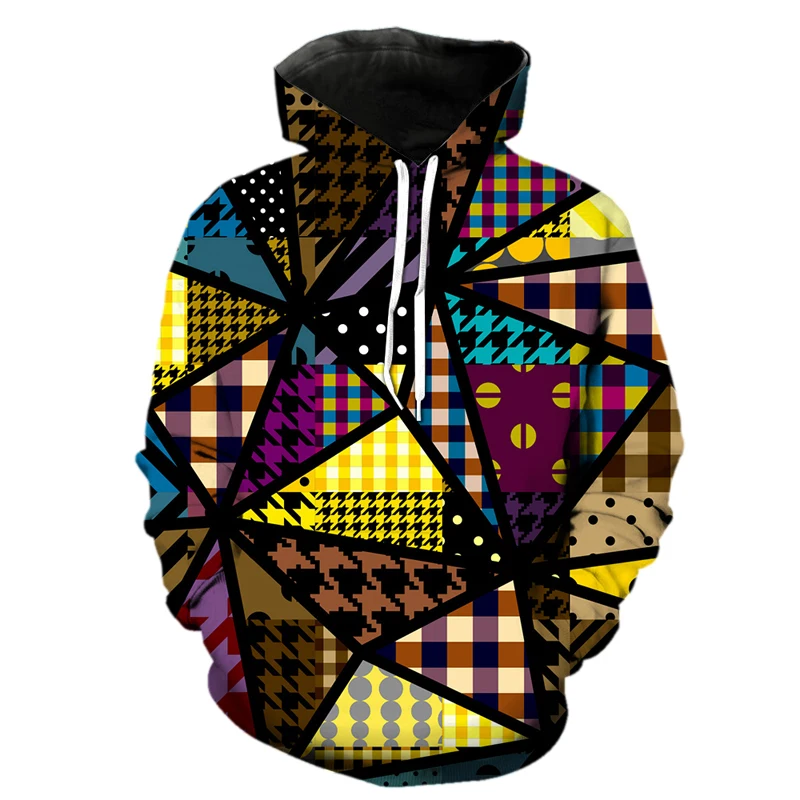 

Abstract geometric pattern 3D Printed Men hoodies Harajuku Fashion Hooded Sweatshirt Autumn winter Unisex Streetw Men clothing