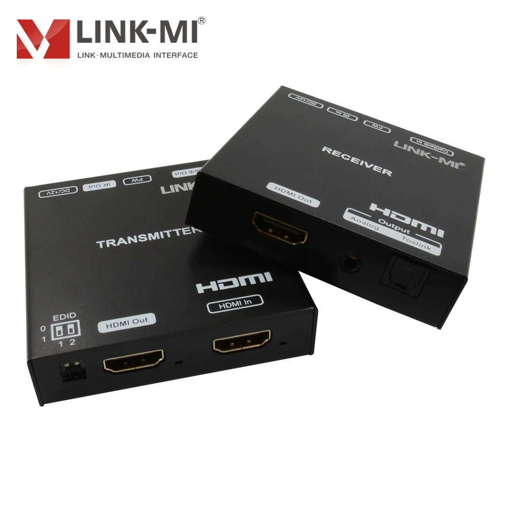 Фото LINK-MI 4K 90 м HDMI удлинитель 4K @ 60 Гц 18G Extender с петлей, HDR10, двойной псу, Поддержка SPDIF, PCM2.0 аналоговые извлечение аудиосигнала №3