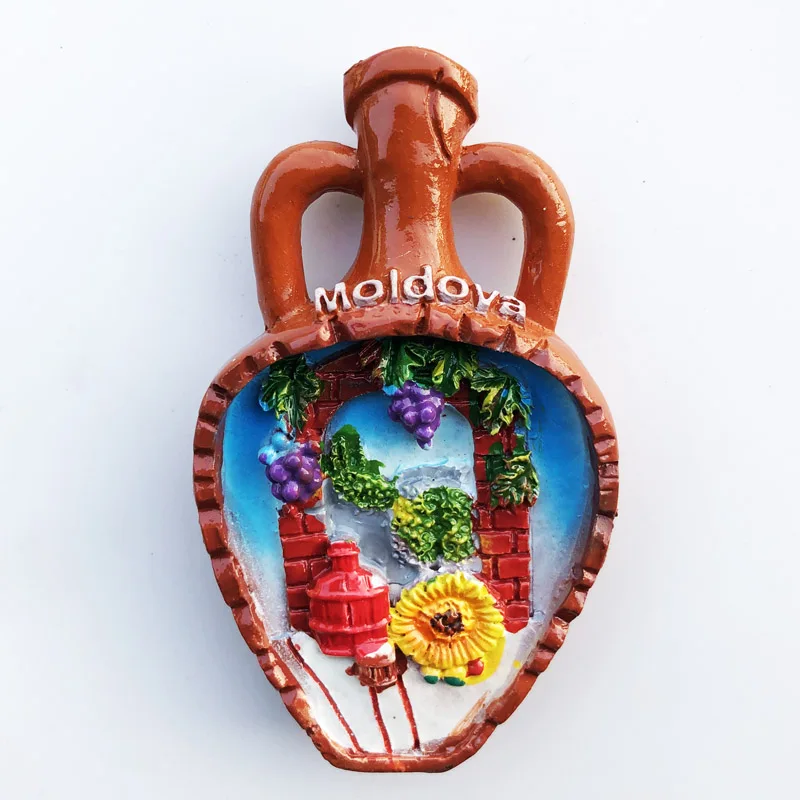 Креативная Молдавская керамическая банка магнит на холодильник наклейки с