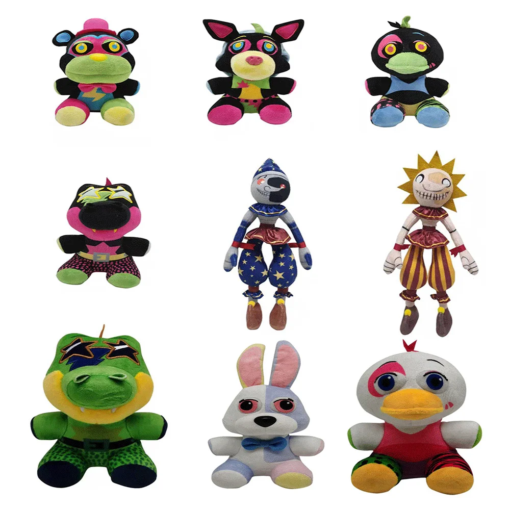 

2022 New Fnaf Sundrop Plush Toys Security Breach Fnaf Mangle Foxy Freddy Fazbear BOSS Plush Toy Game Dolls Gift
