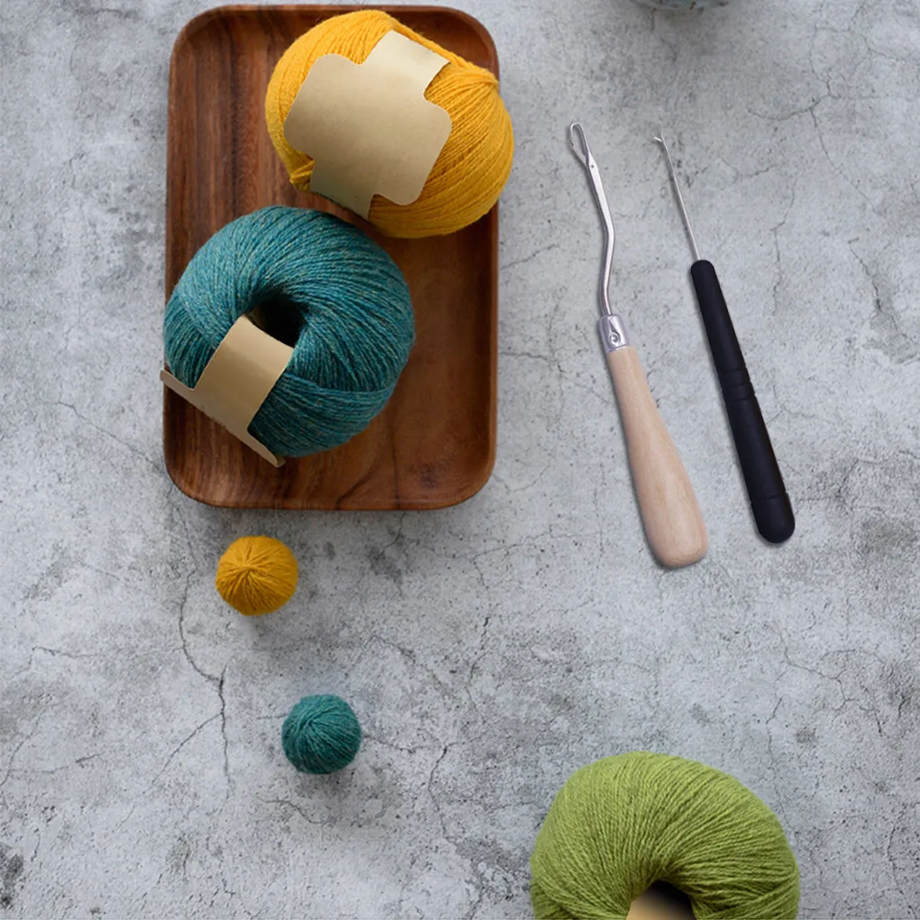 Крючки для вязания крючком с деревянной ручкой 5 шт. | Дом и сад