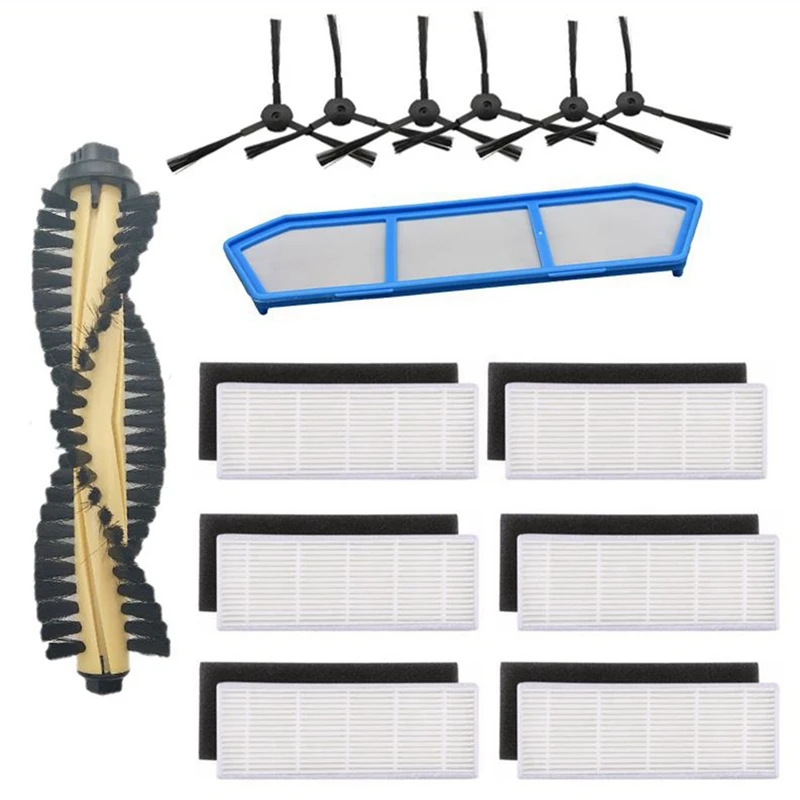 

Accessories Kit for Ilife A4 A4S A40 Vacuum Cleaner Parts HEPA Filter Primary Filter Side Brush Roll Brush