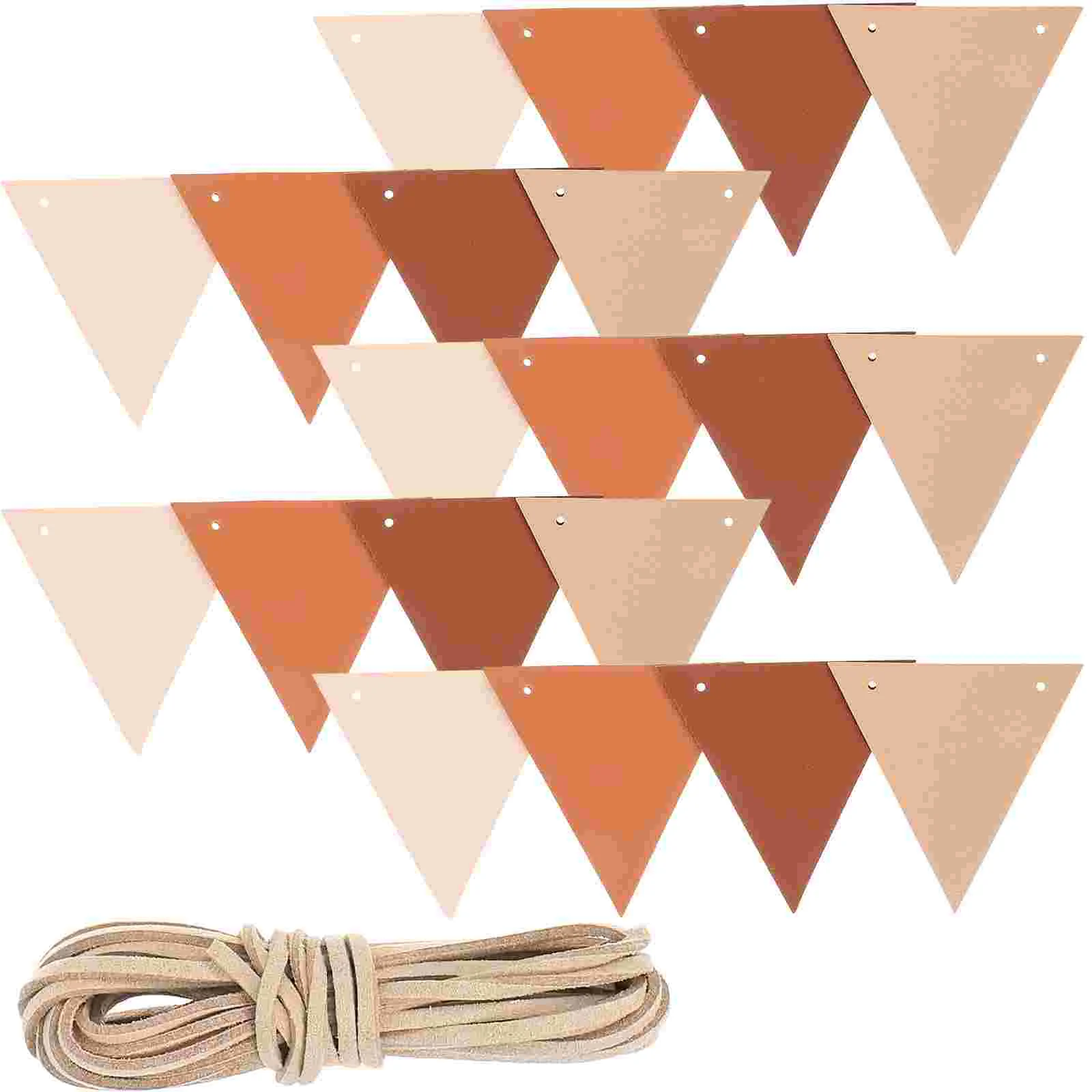 

Decor Camping Hanging Flag Party Banner Decorative Reusable Outdoor Pendant Cowhide Rope Tent