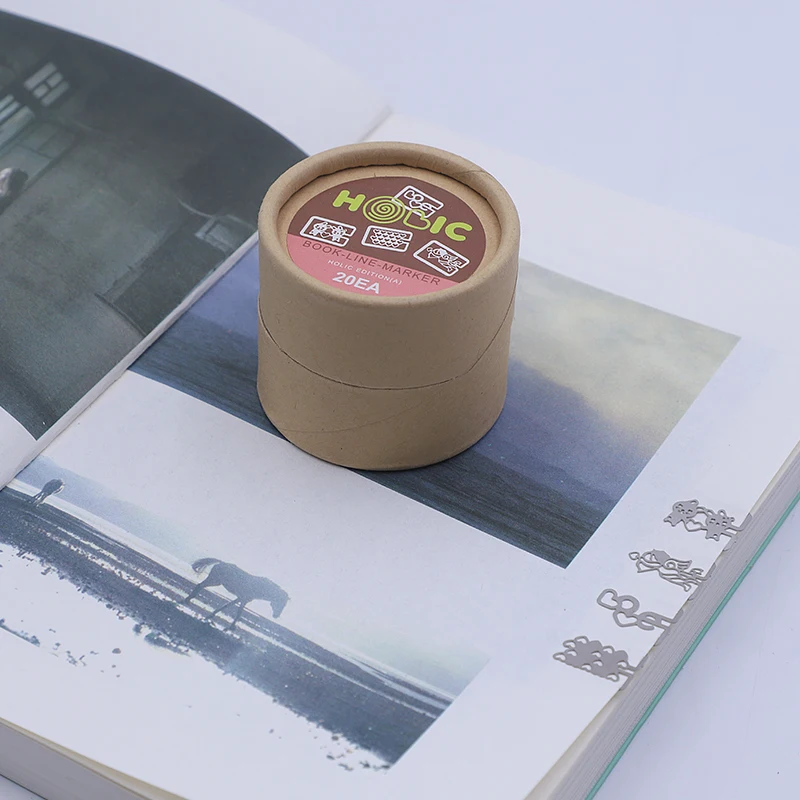 

20 шт./кор., мини-металлические зажимы для закладок, милые мультяшные животные с покрытием, серебристые закладки, канцелярские принадлежности, подарок, маркер для книжной линии, случайный стиль