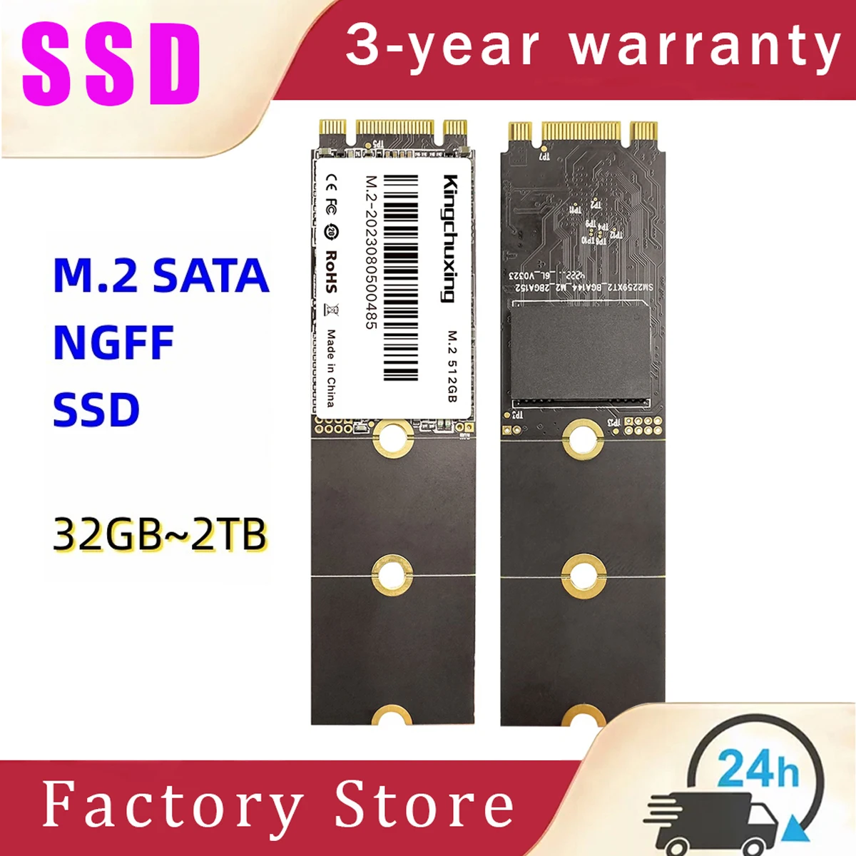 Kingchuxing SSD M2 NGFF SATA 2 ТБ 1 ТБ 512 ГБ 256 ГБ 128 ГБ HDD M.2 SSD ...