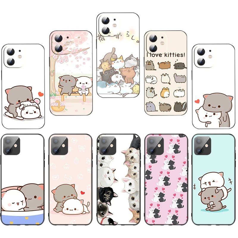 F8 Comics Cat Meow Lovely Мягкий силиконовый чехол для Samsung Galaxy S21 S23 FE S24 Ultra Plus A15 A25 35 A54 A55 5G Caver