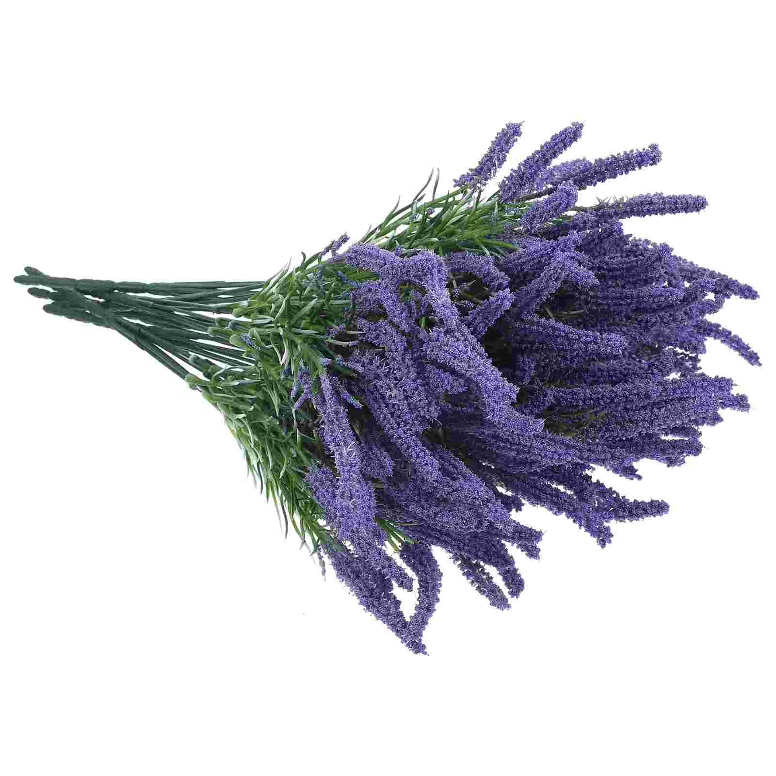 

Artificial Lavender DIY Fake Decor Flowers Simulated Adornment Layout Decors Plants Faux Outdoor