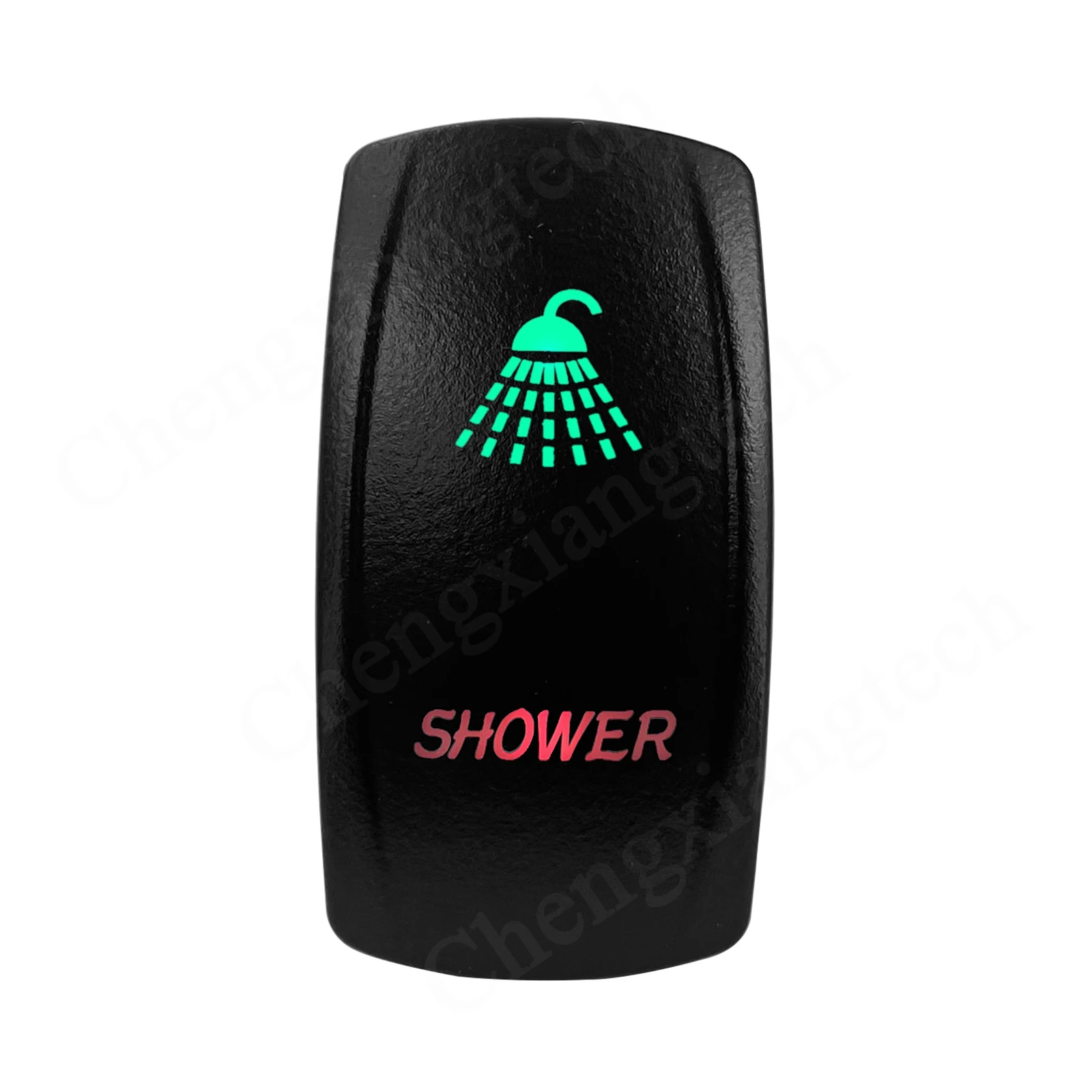 

12 в зеленый и красный светодиодный клавишный переключатель для душа 5 контактов SPST вкл./ВЫКЛ. Для лодки автомобиля Carling ARB NARVA RAV4 WD Hella Contura 4x4