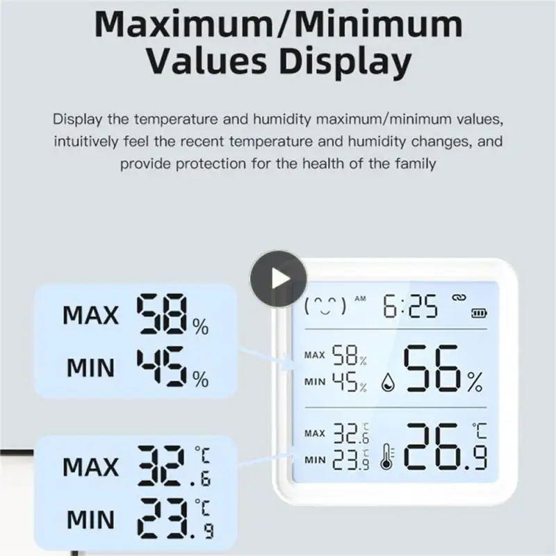 

Multifunctional Humidity Meter Sensor Thermometer Remote Monitoring Professional Smart Linkage Detector