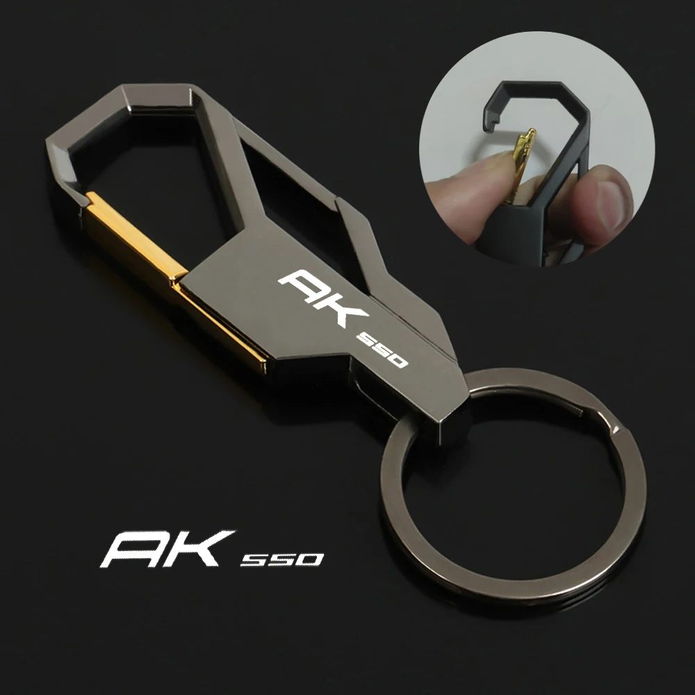 AK 550 Motorcycle Accessories Keychain Waist Hanging Key Ring Metal Key Holder Parts For KYMCO AK550 ak550 2017-2023 2022 2021
