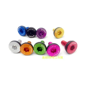 Алюминиевый сплавсталь велосипед квадратное отверстие Нижний Кронштейн Водонепроницаемые герметичные болты M8 * 15 мм