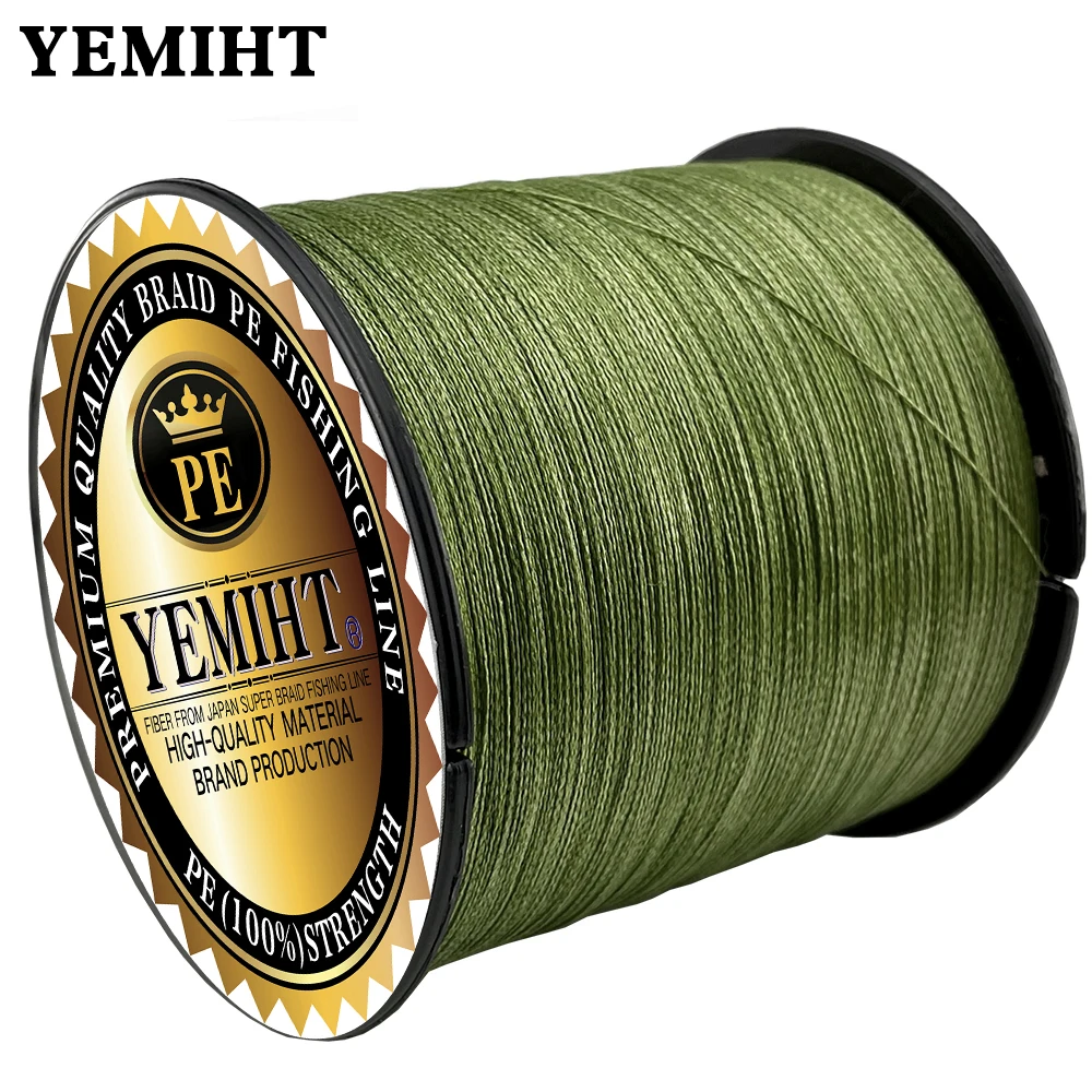 

YEMIHT 8 Strands 300M 100% PE Braided Fishing Line 18-96LB Multifilament Smooth Durable Fly Carp Fishing Tackle