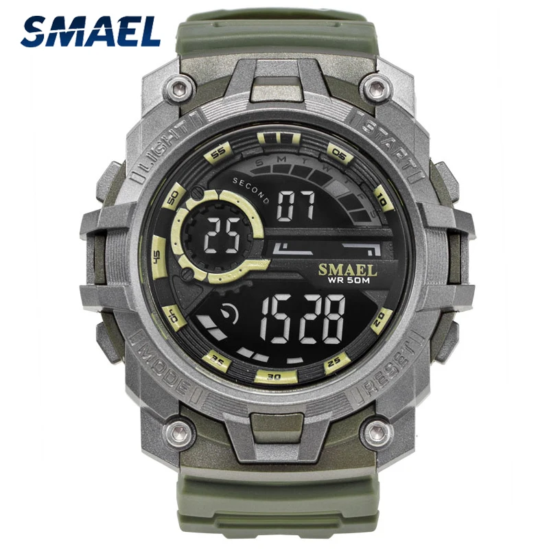 

SMAEL Luxury Brand Military Watch Men LED Backlight Fashion Male Sport Watches Casual Quartz Wristwatch Mens 1701 Reloj Hombre