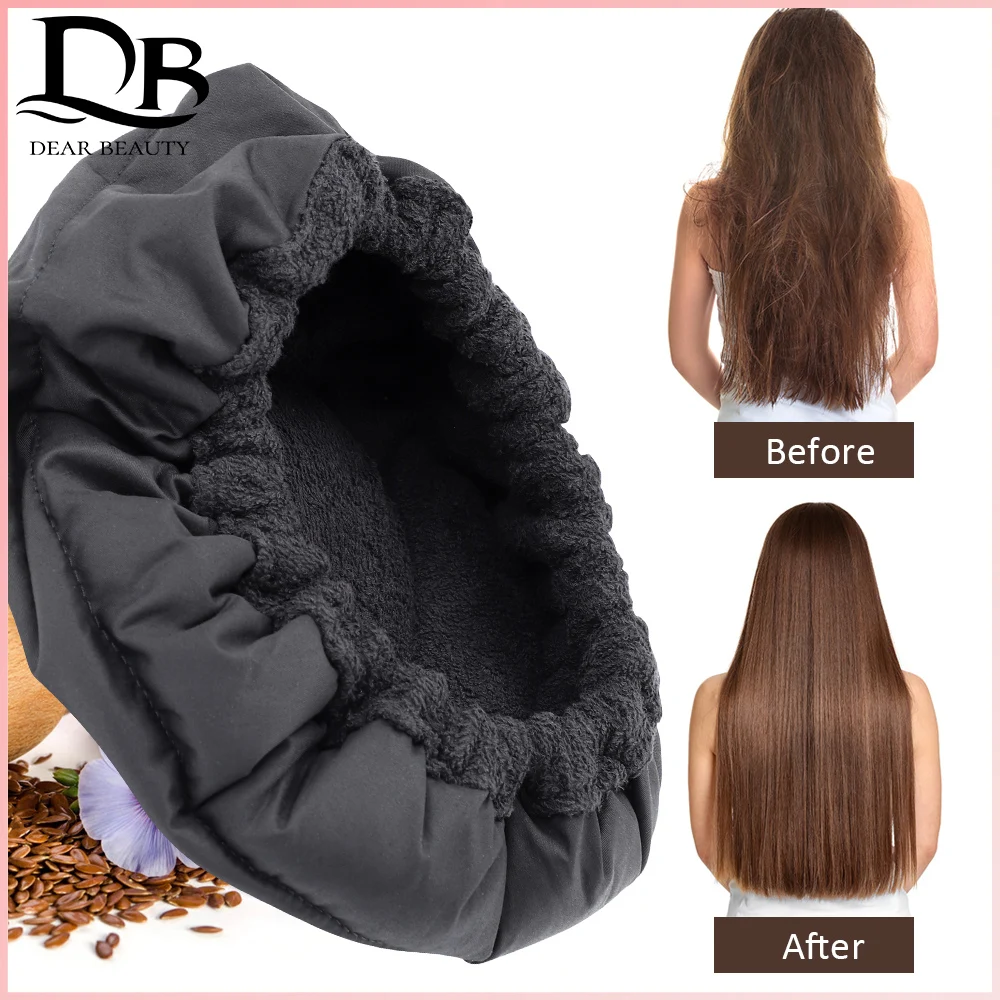 Черная льняная хлопковая шапочка из микрофибры для быстрого роста обновленная