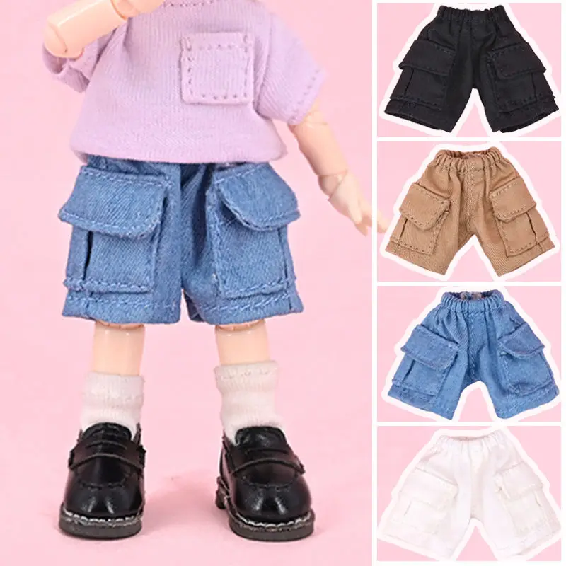 

Fashion OB11 Doll Clothes OBitSU11 Doll Casual Loose Style Shorts GSC Jeans P9 Molly 1/12 BJD YMY DDF Pants