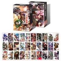 30pcsset anime tokyo revengers attack on titan demon slayer my hero academia postcard paper collection lomo card gifts