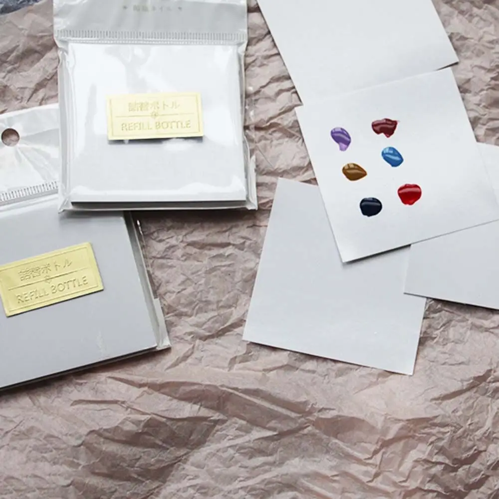 Одноразовая клейкая бумага для ногтей цветная палитра дизайна полка смешивания