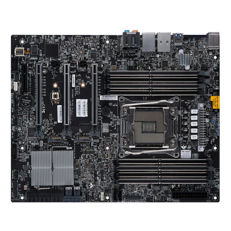 Материнская плата для Supermicro X11SRA, рабочая станция, ATX, системный чипсет, DDR4, Intel C422, поддержка LGA-2066/2200 100%, протестирована, быстрая доставка