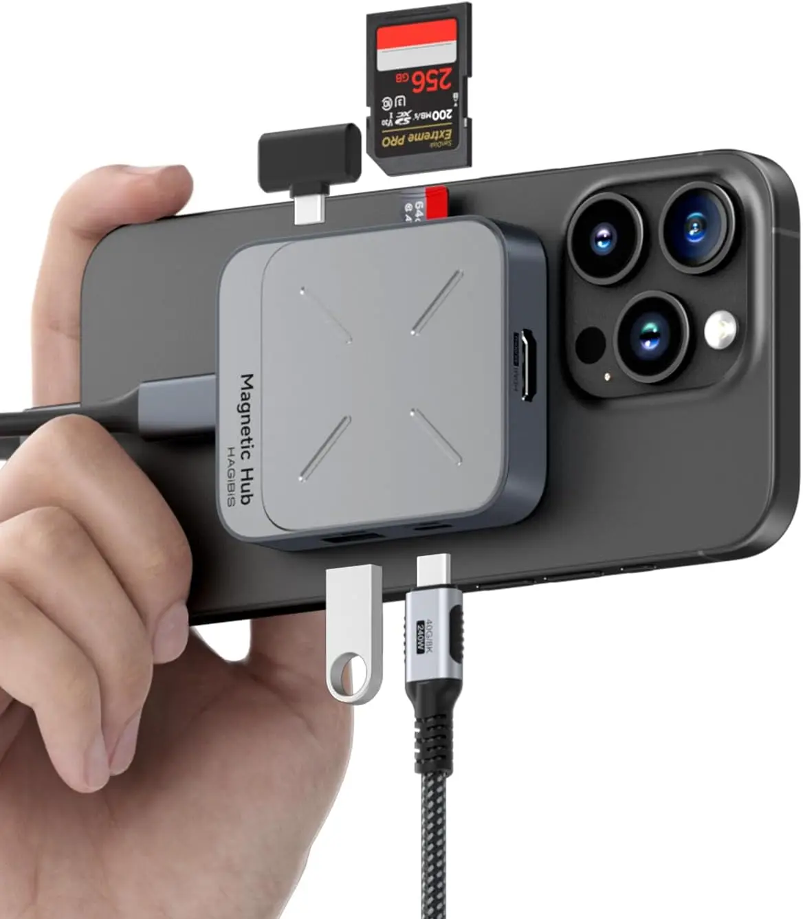 Магнитный концентратор USB C с Magsafe для ROG Ally