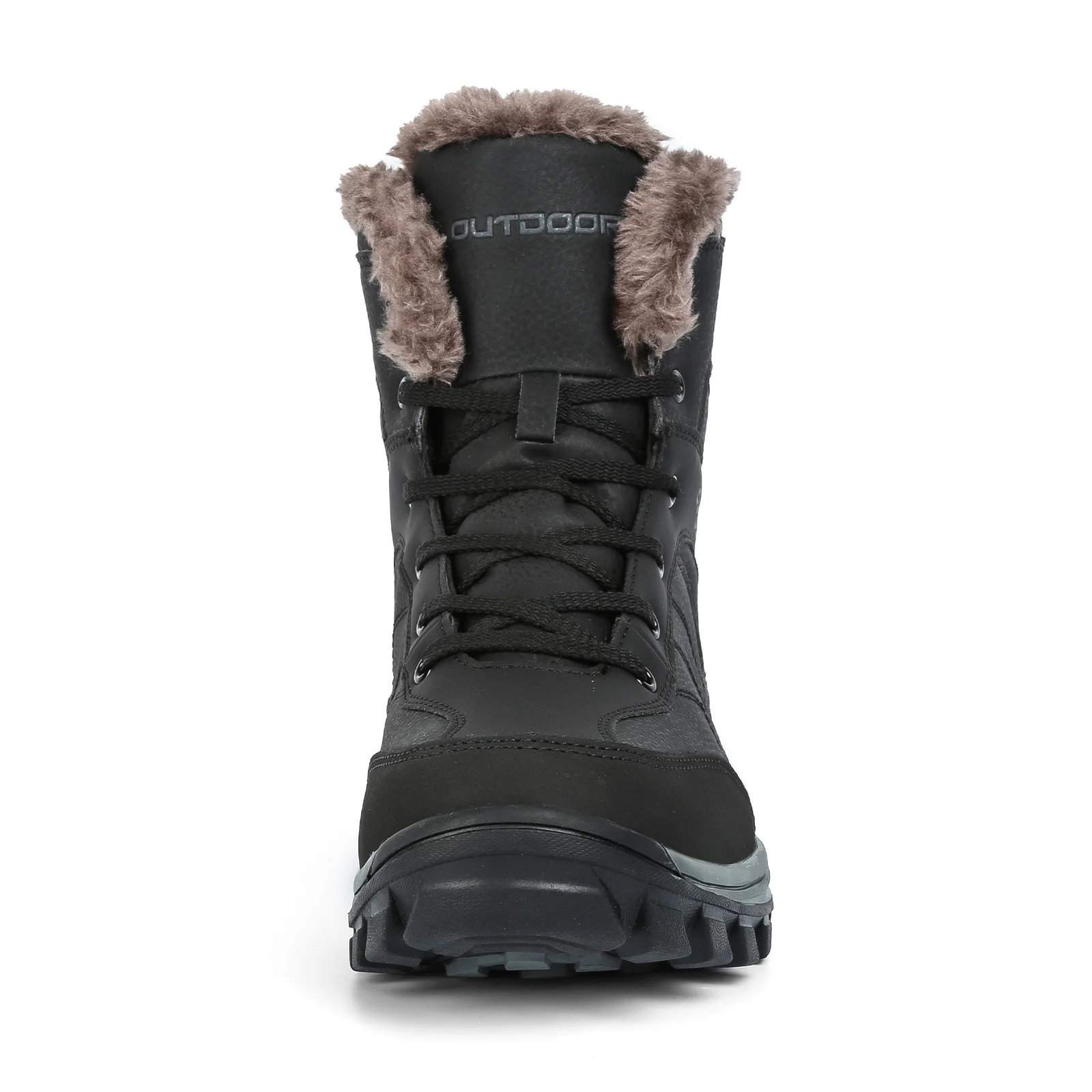 HIKEUP Winter Boots High Altitude Hiking Shoes Outdoor Field Training Boots High-Top Men Climbing Snow Shoes Men Plus Size