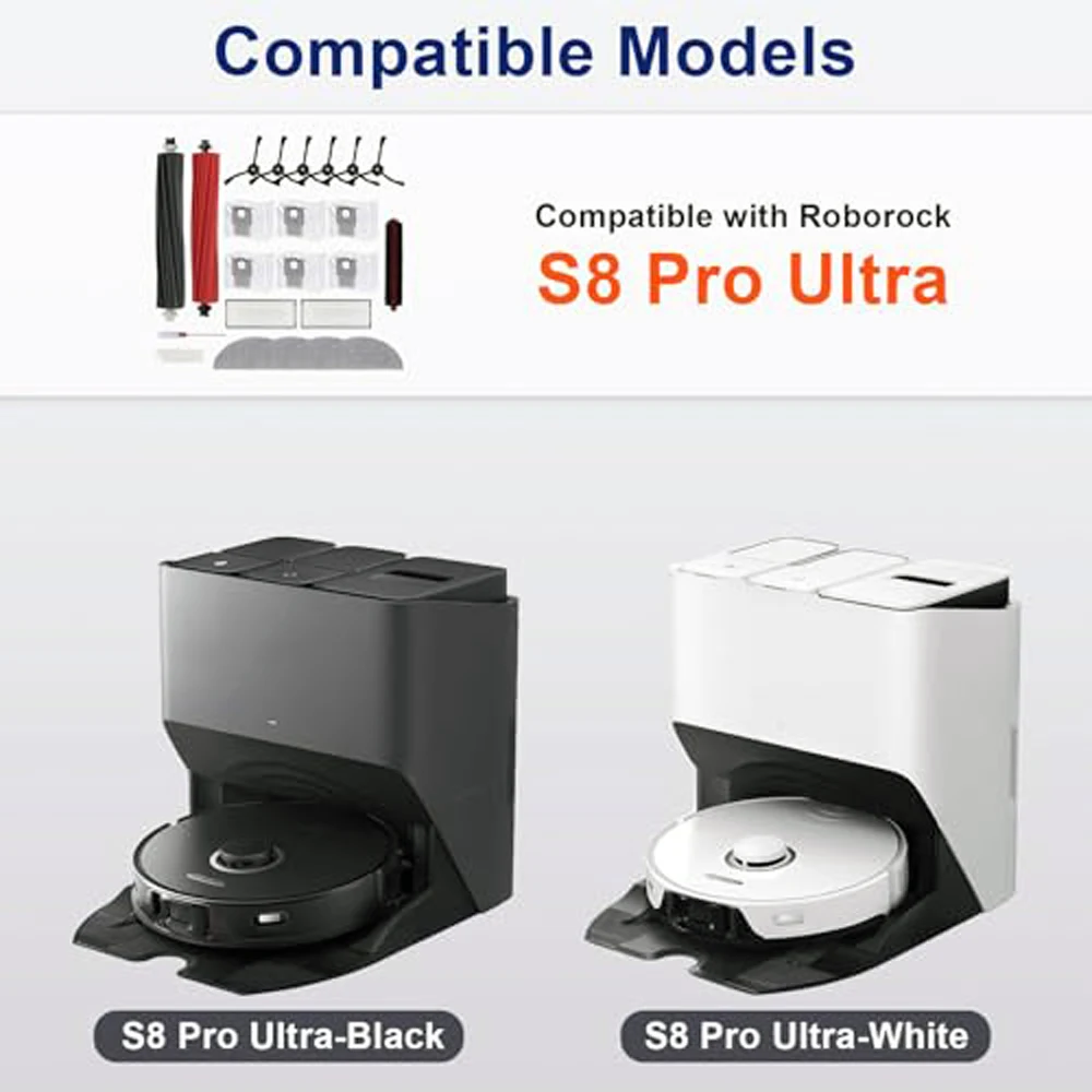 Набор аксессуаров для робота-пылесоса Roborock S8 Pro запасные части двойная основная и