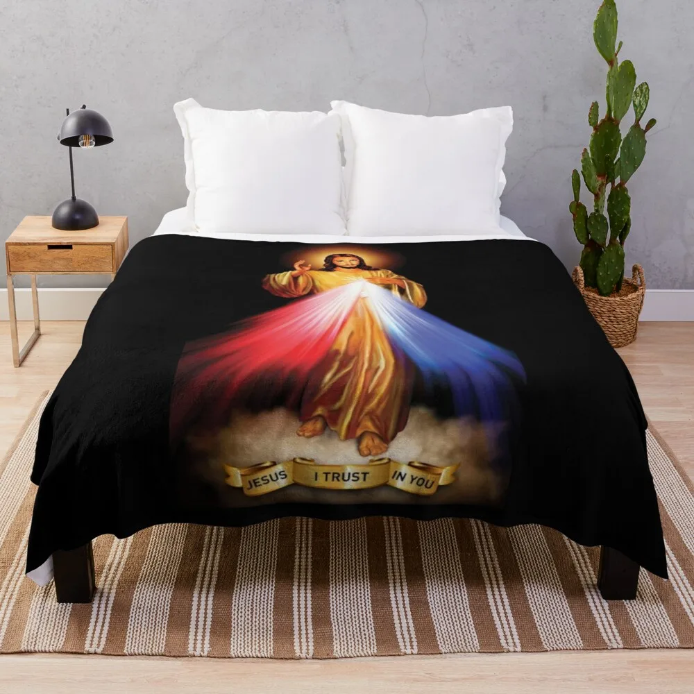 

Одеяло с изображением Иисуса я доверяю вам, святой фастины, дикое милосерждение, роскошное утолщенное многоцелевое одеяло для малышей