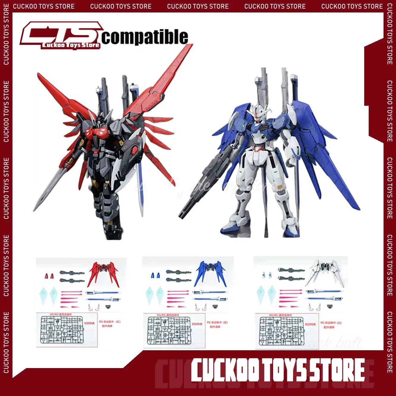 Ew Rg Hg 1/144 Набор аксессуаров для сборки Gto Zaku Series Hguc Sinanju/Rawstone Rx-78 Origin Strike Freedom