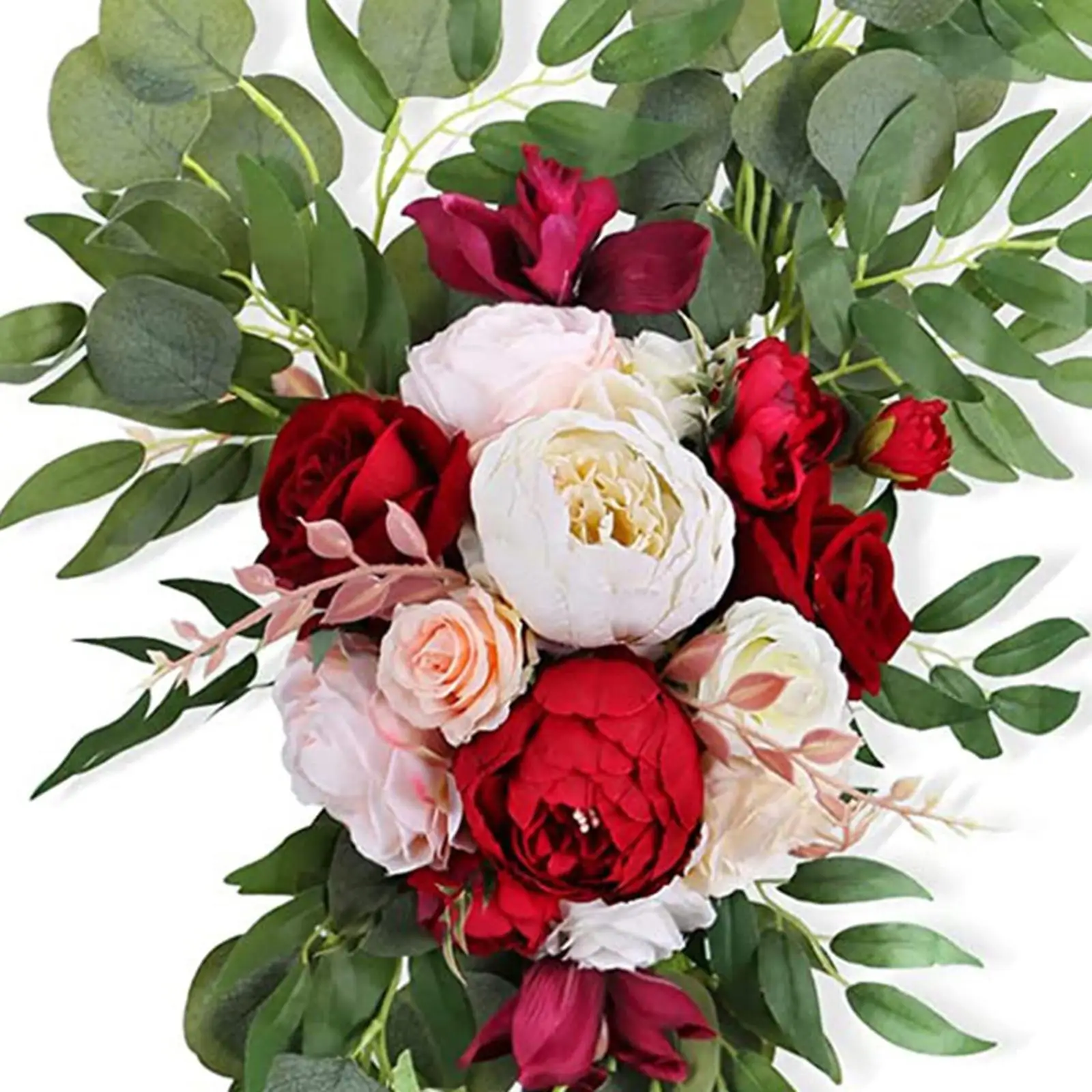 

2 Pieces Silk Display Fake Plant Hanging Decorative for Wall Holiday Wedding
