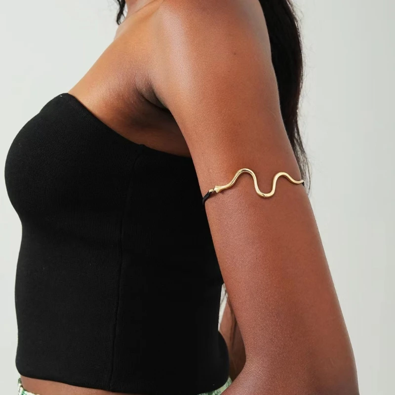 Браслет на руку в виде змеи браслет-манжета повязка женские украшения для