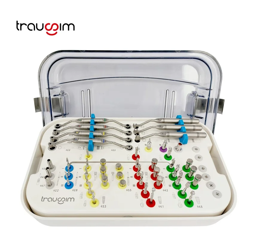 

trausim tooth implant digital surgical guide kit straumann blt bone level tapered guide kit CE surgery guide kit