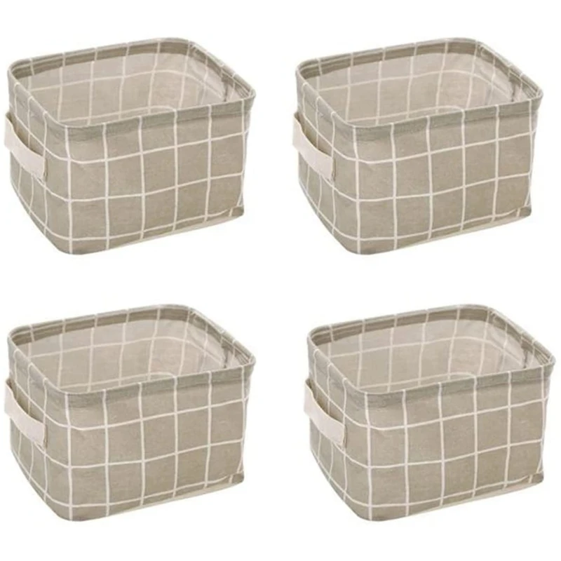 

Fabric Storage Basket Storage Bins Baskets Storage Organizer Linen Closet Organizers And Storage Baskets -Gray