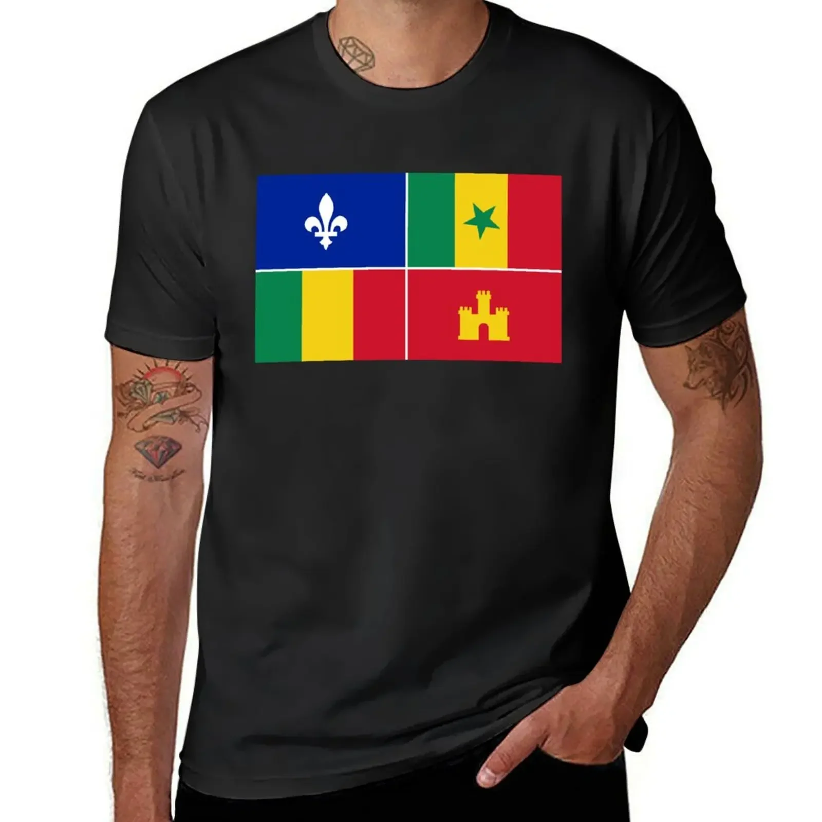 Мужская футболка Louisiana Creole Flag