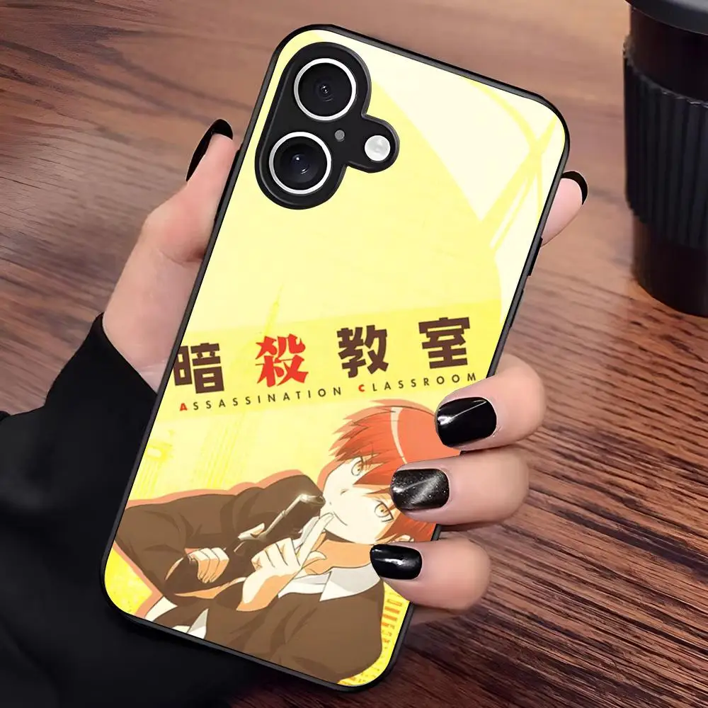 Фото Чехол для телефона Anime Karma A-akabane для Samsung Galaxy S24 S26 S25 S23 S22 S21 S20 FE Edge Plus Ultra, черный, стеклянный №3