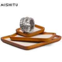 mishitu wooden storage tray solid wood jewelry display tray rings earrings necklaces bracelets tray dresser storage