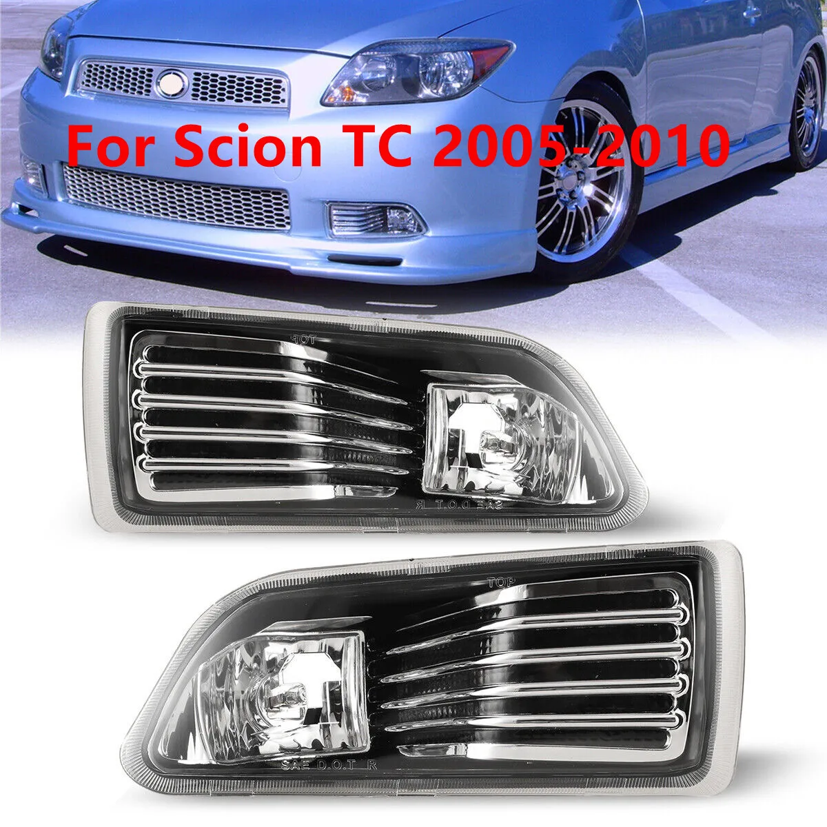 

Чехол для Scion TC 2005-2010 противотуманный светильник, галогенная противотуманная ЛАМПА H3 12 В 55 Вт с монтажным комплектом