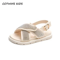 kids sandals 2022 summer toddler boys sports beach sandals grils fashion brand rhinestone glitter soft sole flats baby shoes