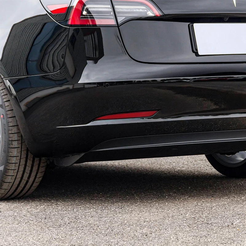 

1 Pair Left Right Tail Rear Bumper Reflector Marker Car Rear Bumper Reflector Light Sticker Trim For Tesla Model 3