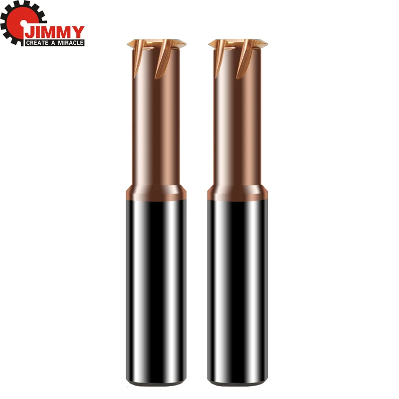 

JIMMY HRC65 Thread Mill Tool Carbide Single Tooth Thread Mill M1 M3-M30 Solid carbide thread Milling Cutter