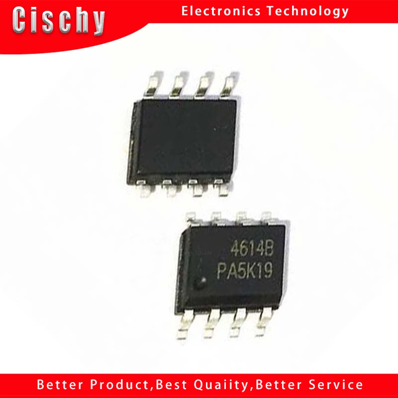 10 шт. AO4614 AO4614B 4614B SOP8 LCD Инвертор плата чип новый оригинальный