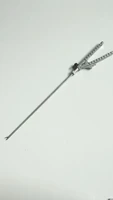 diameter 5mm reusable laparoscopic single action straight jaw v shaped needle holder